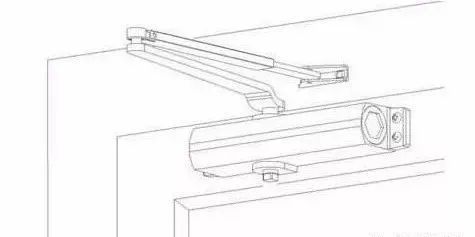 弱电工程闭门器五种安装方法